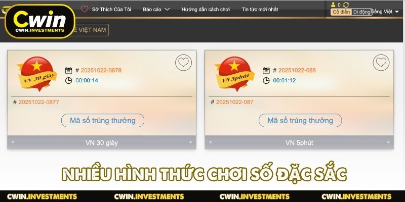 Nhiều hình thức chơi số đặc sắc